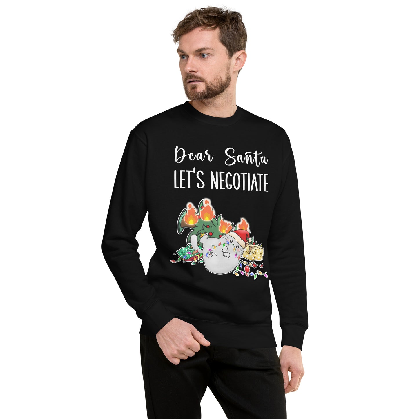 Dear Santa Let's Negotiate Sweatshirt