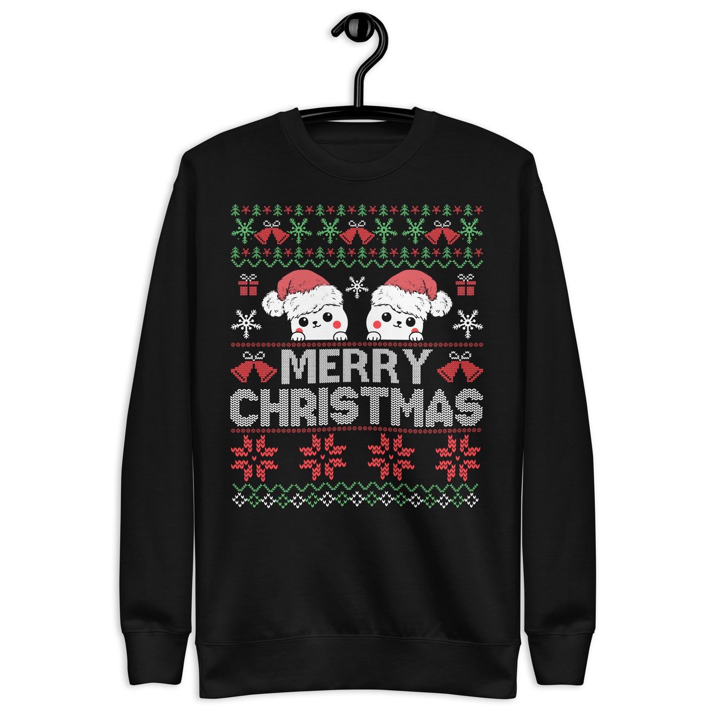 Premium Happy Kitty Christmas Sweatshirt