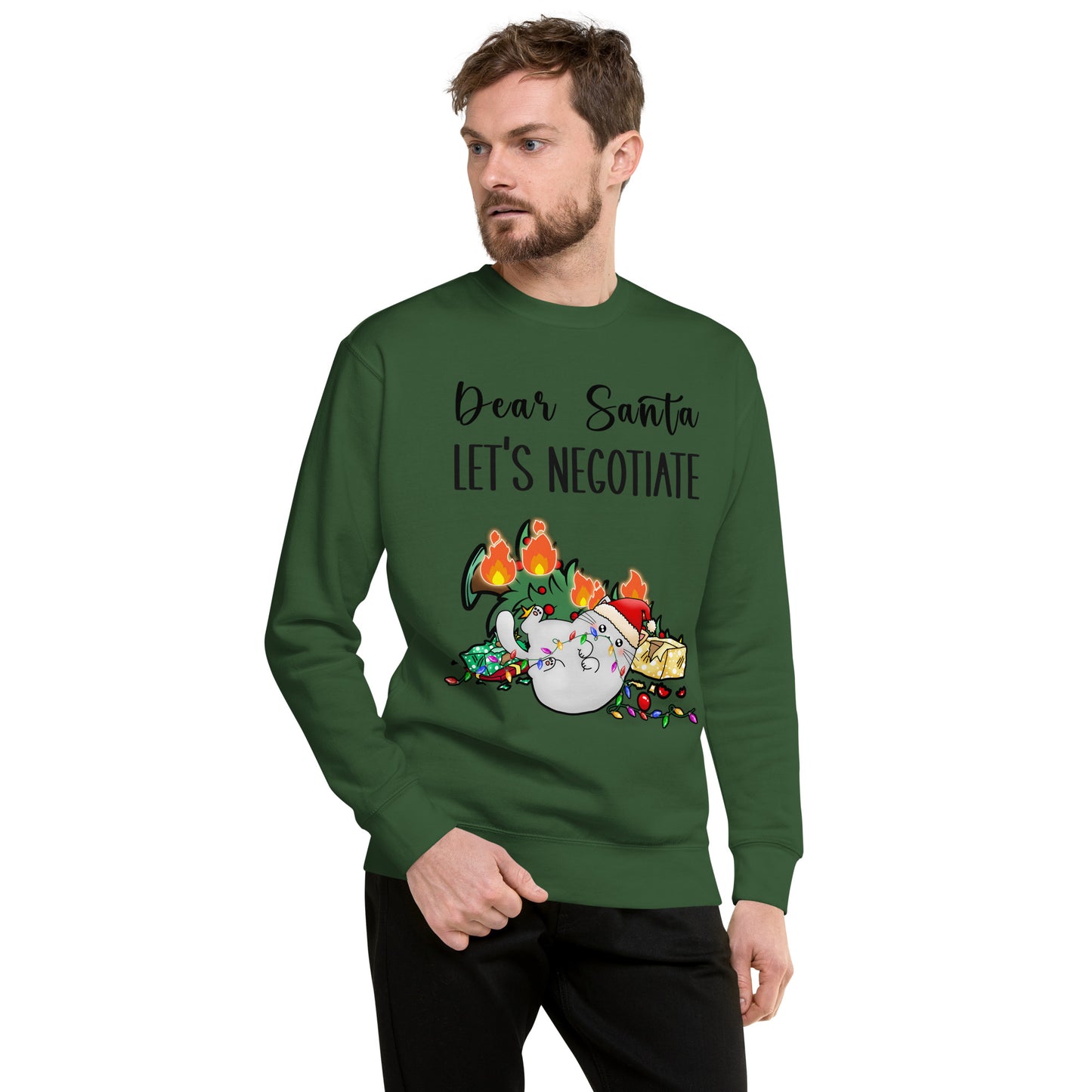 Dear Santa Let's Negotiate Sweatshirt