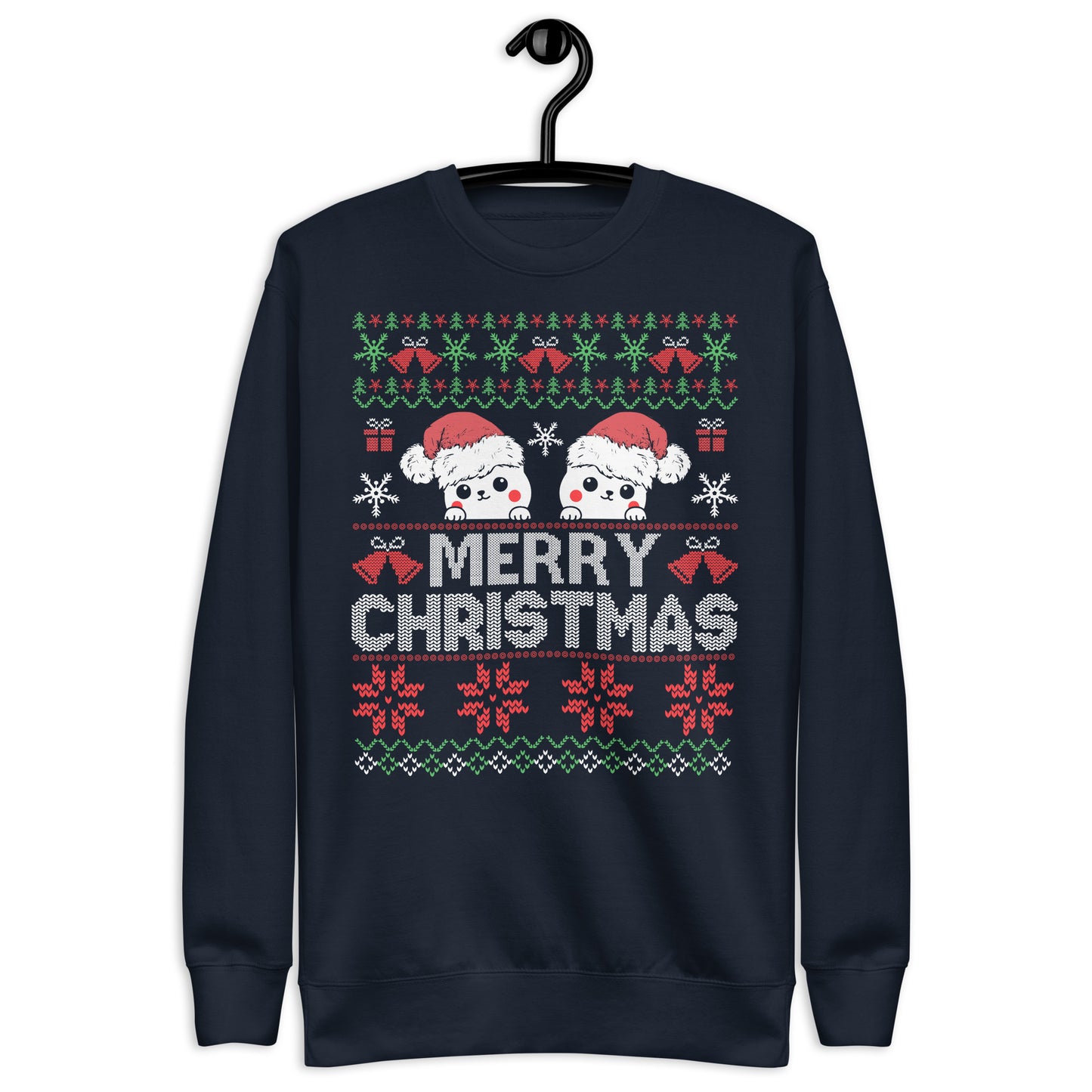 Premium Happy Kitty Christmas Sweatshirt