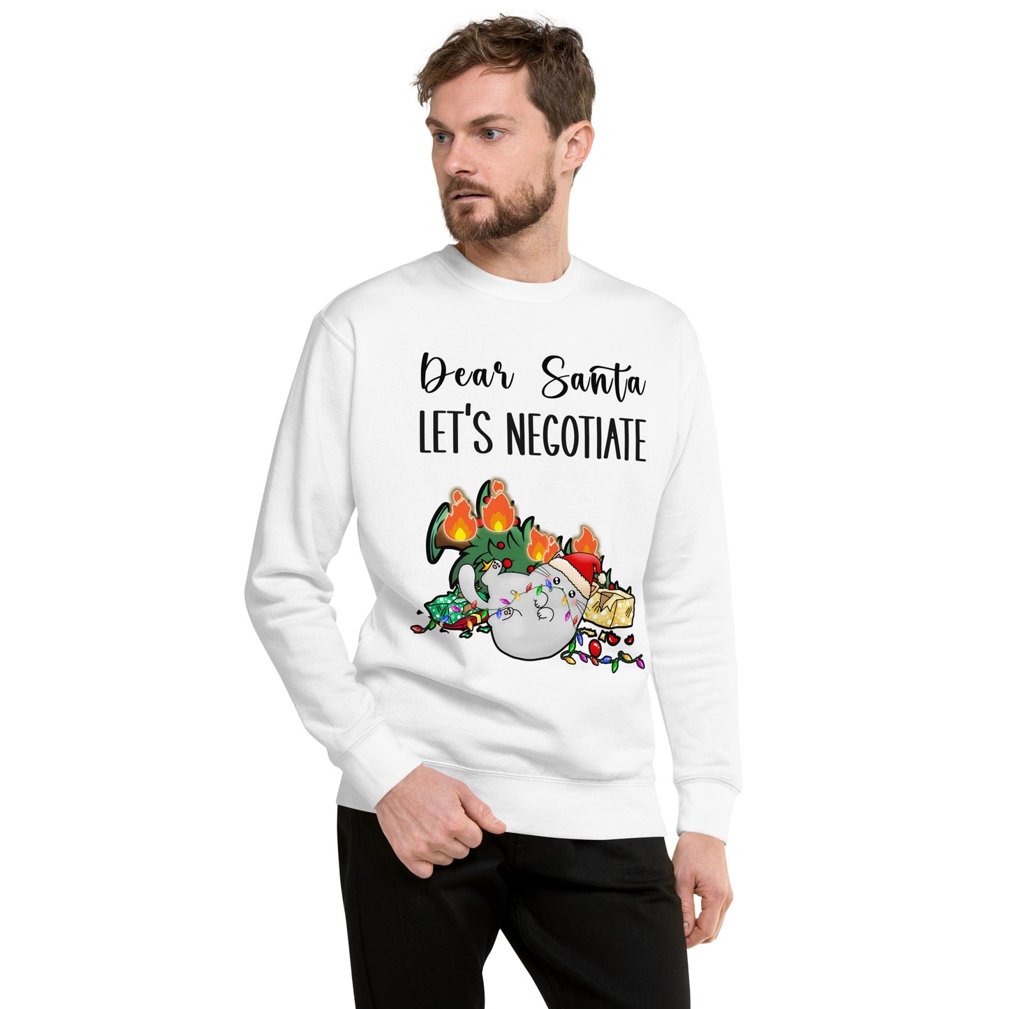 Dear Santa Let's Negotiate Sweatshirt